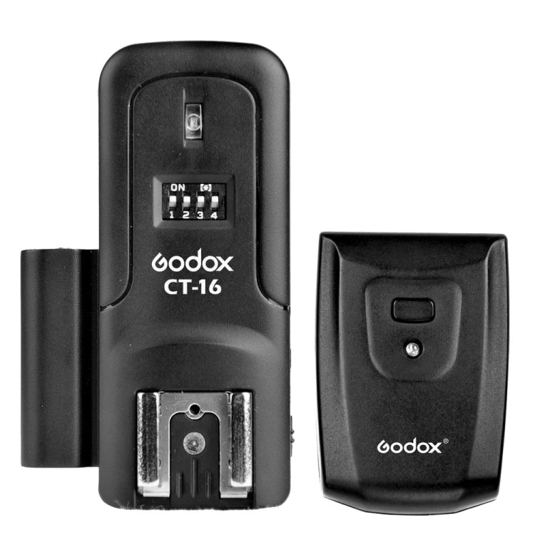 Godox CT-16 Flash Trigger Transmitter + Receiver Set (Black) Eurekaonline