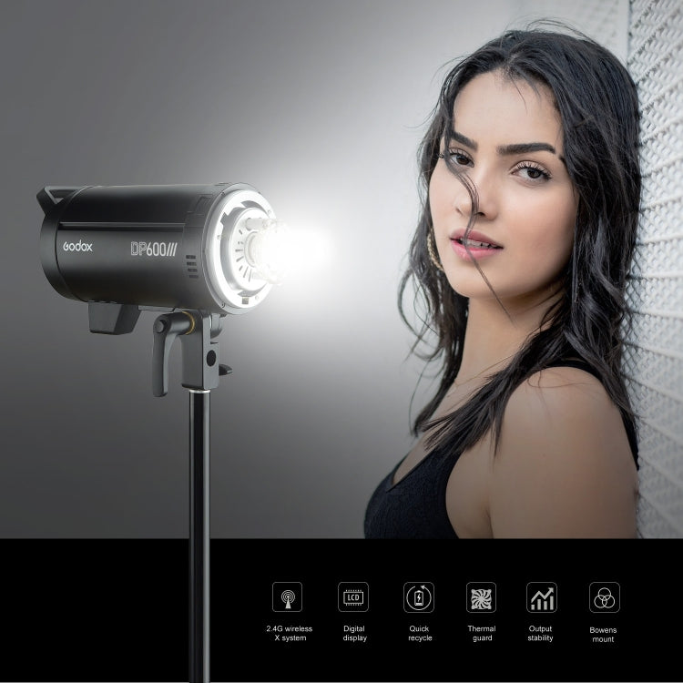 Godox DP600III Studio Flash Light 600Ws Bowens Mount Studio Speedlight(UK Plug) Eurekaonline