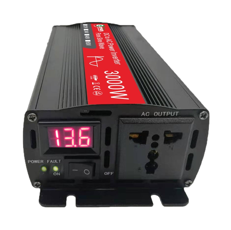 Gurxun Sine Wave Inverter 3000W 12/24/48/60V To 220V Car Boost Converter, Specification: 12V-220V Eurekaonline