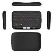 H18 2.4GHz Mini Wireless Air Mouse QWERTY Keyboard with Touchpad / Vibration for PC, TV(Black) Eurekaonline