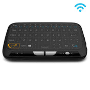 H18 2.4GHz Mini Wireless Air Mouse QWERTY Keyboard with Touchpad / Vibration for PC, TV(Black) Eurekaonline