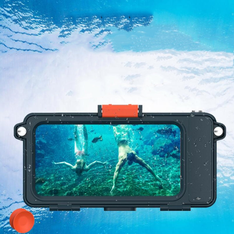 H3 Universal Underwater Diving Waterproof Phone Case For Swimming And Taking Pictures For iPhone(Navy Blue) Eurekaonline