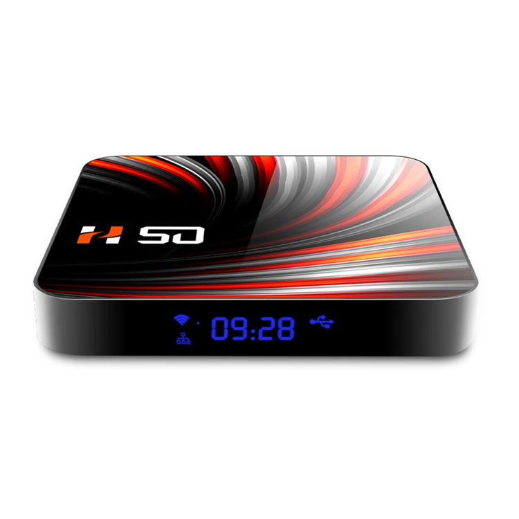 H50 4K Smart TV BOX Android 10.0 Media Player with Remote Control, Quad Core RK3318, RAM: 4GB, ROM: 64GB, 2.4GHz/5GHz WiFi, Bluetooth, US Plug Eurekaonline