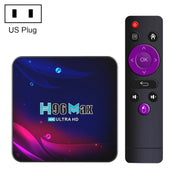 H96 Max V11 4K Smart TV BOX Android 11.0 Media Player with Remote Control, RK3318 Quad-Core 64bit Cortex-A53, RAM: 4GB, ROM: 64GB, Support Dual Band WiFi, Bluetooth, Ethernet, US Plug Eurekaonline