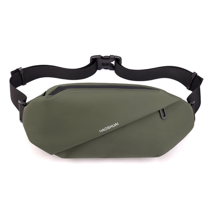 HAOSHUAI 1100-20 Men Waist Bag Outdoor Running Mobile Phone Bag(Army Green) Eurekaonline