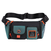 HAOSHUAI 5601 Men Leisure Waterproof Chest Bag Messenger Large Capacity Commute Bag(Dark Green) Eurekaonline