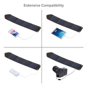 HAWEEL 14W 5V 2.4A Portable Foldable Solar Charger Outdoor Travel Rechargeable Folding Bag with 4 Solar Panels & USB Port, Size: S Eurekaonline