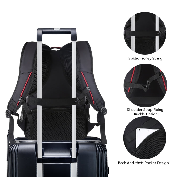 HAWEEL 14W Foldable Removable Solar Power Outdoor Portable Dual Shoulders Laptop Backpack, USB Output: 5V 2.1A Max(Black) Eurekaonline