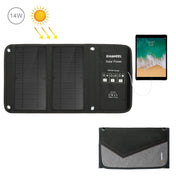 HAWEEL 14W Foldable Solar Panel Charger with 5V / 2.4A Max Dual USB Ports Eurekaonline