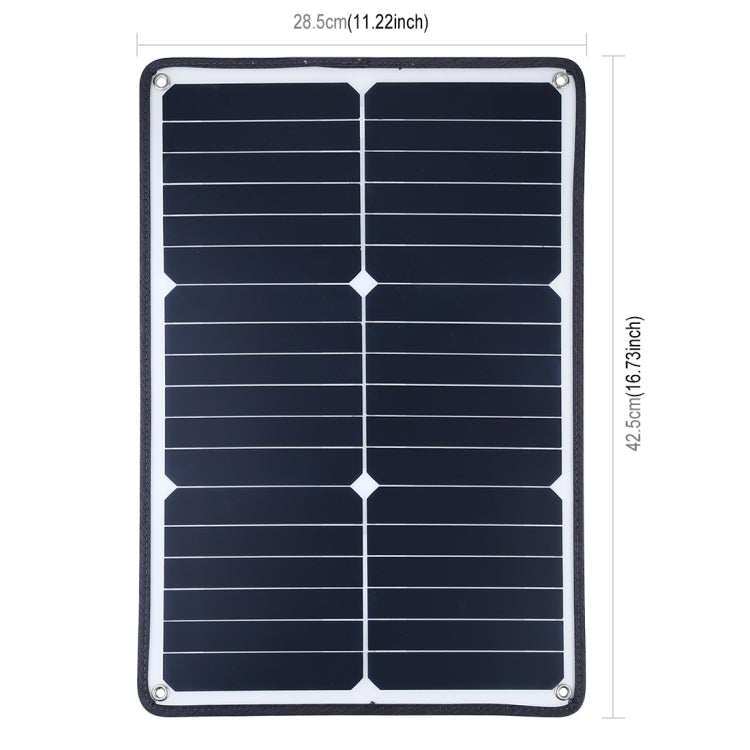 HAWEEL 2 PCS 20W Monocrystalline Silicon Solar Power Panel Charger, with USB Port & Holder & Tiger Clip, Support QC3.0 and AFC(Black) Eurekaonline