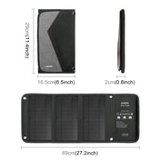 HAWEEL 21W Foldable Solar Panel Charger with 5V 3A Max Dual USB Ports Eurekaonline