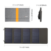 HAWEEL 28W Foldable Solar Panel Charger with 5V 2.9A Max Dual USB Ports Eurekaonline