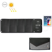 HAWEEL 28W Foldable Solar Panel Charger with 5V 3A Max Dual USB Ports Eurekaonline