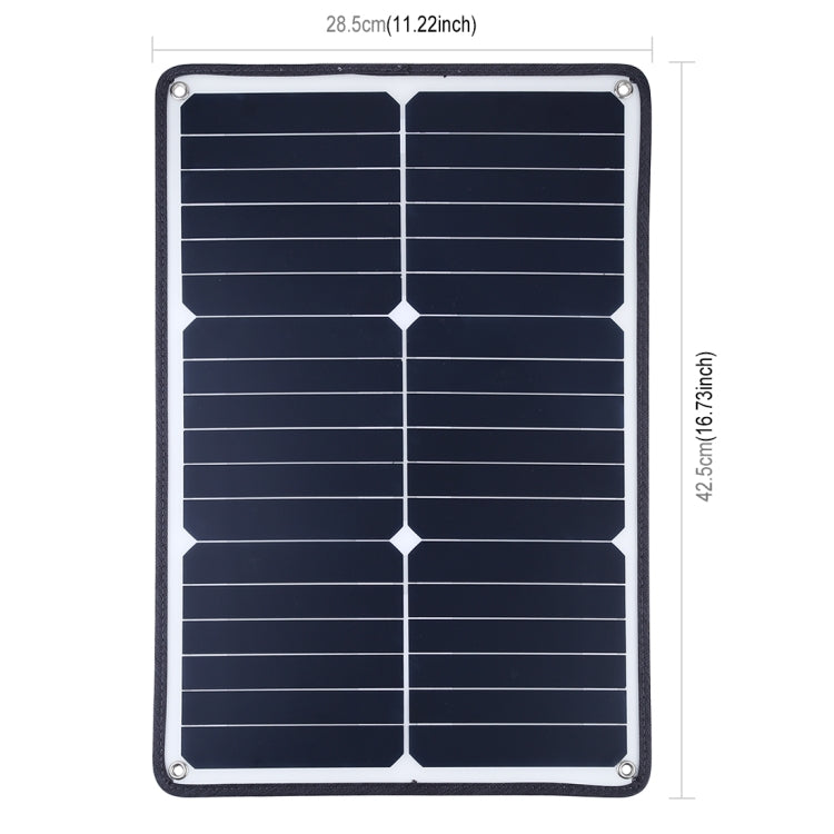 HAWEEL 3 PCS 20W Monocrystalline Silicon Solar Power Panel Charger, with USB Port & Holder & Tiger Clip, Support QC3.0 and AFC(Black) Eurekaonline