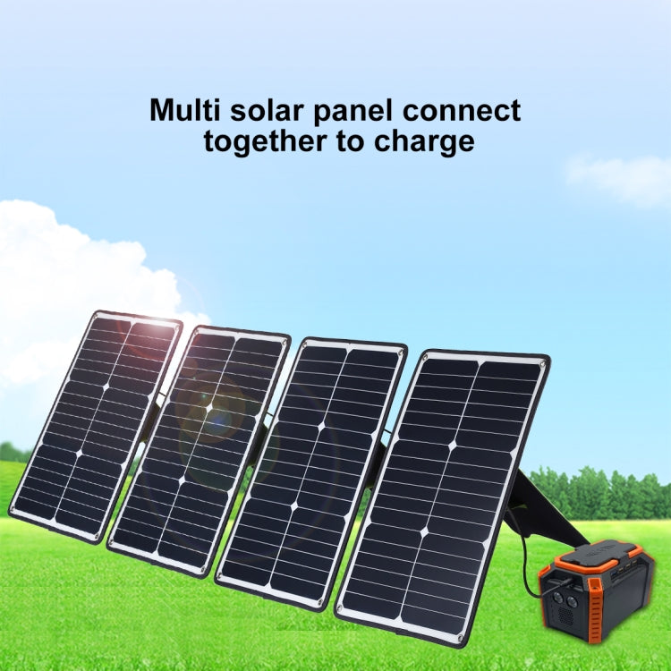 HAWEEL 4 PCS 20W Monocrystalline Silicon Solar Power Panel Charger, with USB Port & Holder & Tiger Clip, Support QC3.0 and AFC(Black) Eurekaonline