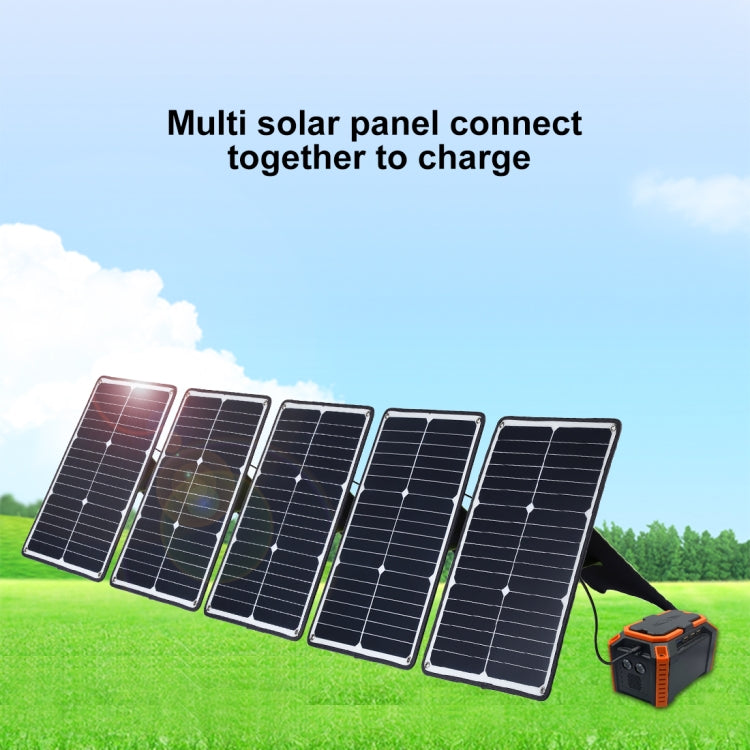 HAWEEL 5 PCS 20W Monocrystalline Silicon Solar Power Panel Charger, with USB Port & Holder & Tiger Clip, Support QC3.0 and AFC(Black) Eurekaonline