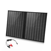 HAWEEL 50W Foldable Solar Panel Charger Travel Folding Bag(Black) Eurekaonline