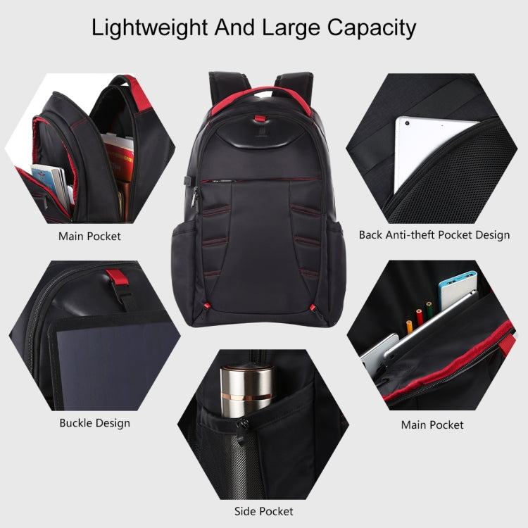 HAWEEL Foldable Removable Outdoor Portable Dual Shoulders Laptop Backpack(Black) Eurekaonline