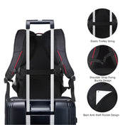 HAWEEL Foldable Removable Outdoor Portable Dual Shoulders Laptop Backpack(Black) Eurekaonline