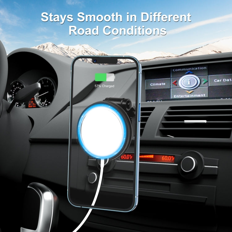 HAWEEL MagSafe Magnetic Wireless Charger with Car Air Outlet Holder Phone Bracket Eurekaonline