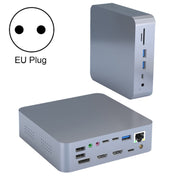 HC470 19-In-1 Laptop Docking Station Dual Monitor for M1 MacBook Pro/Air , EU Plug Eurekaonline