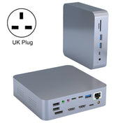 HC470 19-In-1 Laptop Docking Station Dual Monitor for M1 MacBook Pro/Air , UK Plug Eurekaonline