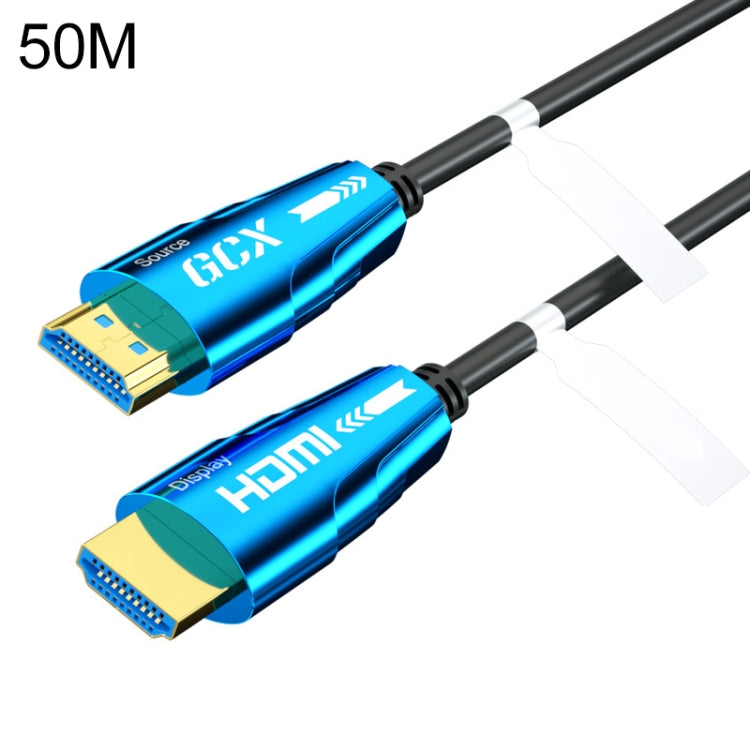 HDMI 2.0 Male to HDMI 2.0 Male 4K HD Active Optical Cable, Cable Length:50m Eurekaonline