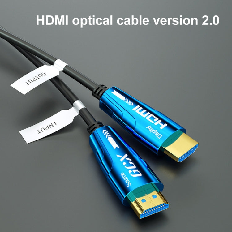 HDMI 2.0 Male to HDMI 2.0 Male 4K HD Active Optical Cable, Cable Length:50m Eurekaonline