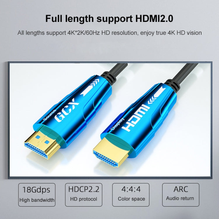 HDMI 2.0 Male to HDMI 2.0 Male 4K HD Active Optical Cable, Cable Length:5m Eurekaonline