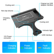 HFC-1015 Car Qi Standard Wireless Charger 10W Quick Charging for BMW X3 2018-2021, Left and Right Driving Eurekaonline