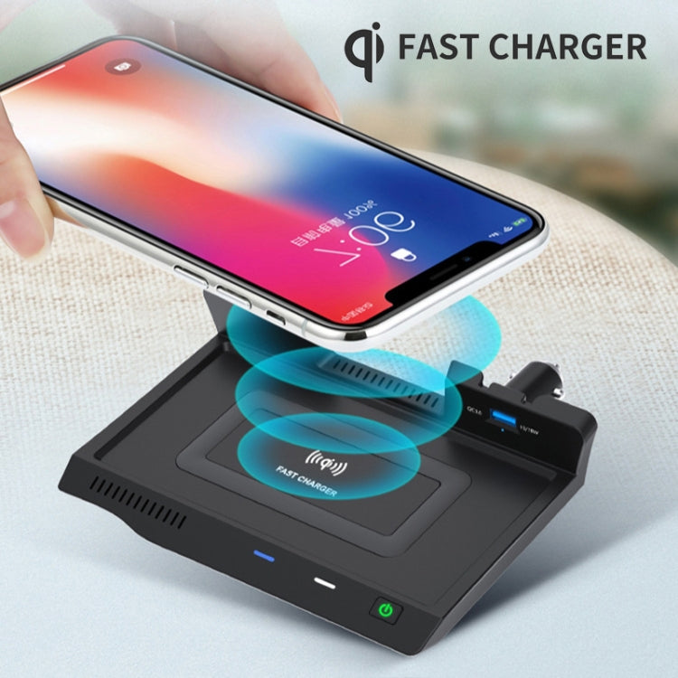 HFC-1040 Car Qi Standard Wireless Charger 10W Quick Charging for Nissan Teana 2019-2021, Left Driving Eurekaonline