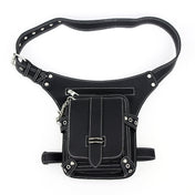 HG051 Steampunk Retro Waist Bag Outdoor One-Shoulder Messenger Bag(Black) Eurekaonline