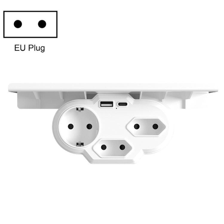 HHT610 Expansion Plug Adapter, EU Plug, Specification: With Tray No Light(White) Eurekaonline