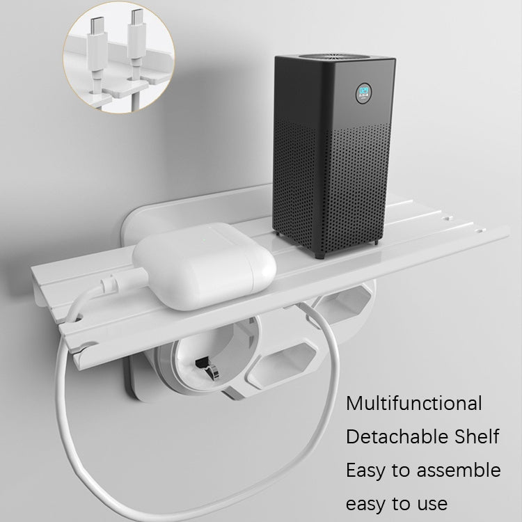 HHT610 Expansion Plug Adapter, EU Plug, Specification: With Tray No Light(White) Eurekaonline