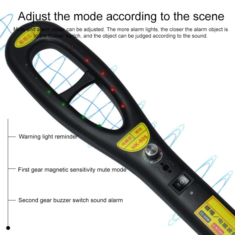 HK-809 High Sensitivity GPS Magnetic Field Electromagnetic Wave Wireless Signal Detector(Black) Eurekaonline