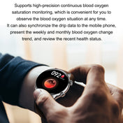 HK8Pro 1.36 inch AMOLED Screen Leather Strap Smart Watch, Support NFC Function / Blood Oxygen Monitoring(Black) Eurekaonline