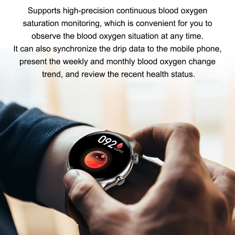 HK8Pro 1.36 inch AMOLED Screen Steel Strap Smart Watch, Support NFC Function / Blood Oxygen Monitoring(Gold) Eurekaonline