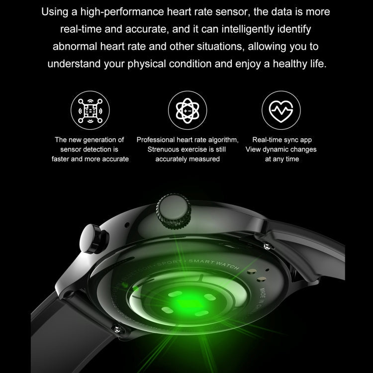HK8Pro 1.36 inch AMOLED Screen Steel Strap Smart Watch, Support NFC Function / Blood Oxygen Monitoring(Silver) Eurekaonline