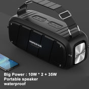 HOPESTAR A20 Pro TWS Portable Outdoor Waterproof Subwoofer Bluetooth Speaker with Microphone, Support Power Bank & Hands-free Call & U Disk & TF Card & 3.5mm AUX (Blue) Eurekaonline