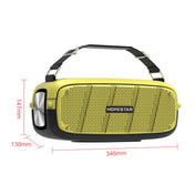 HOPESTAR A20 Pro TWS Portable Outdoor Waterproof Subwoofer Bluetooth Speaker with Microphone, Support Power Bank & Hands-free Call & U Disk & TF Card & 3.5mm AUX (Yellow) Eurekaonline