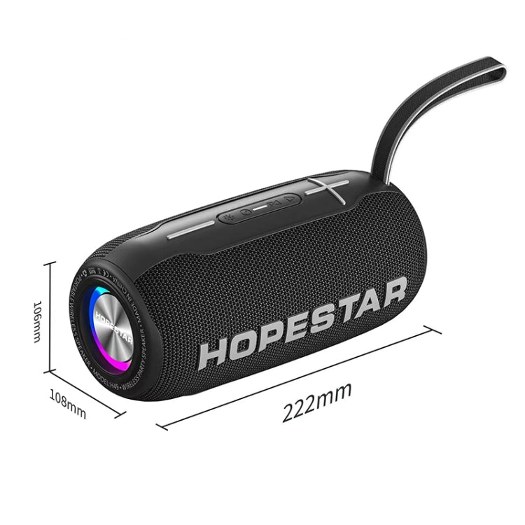HOPESTAR H49 RGB Light TWS Waterproof Wireless Bluetooth Speaker(Grey) Eurekaonline