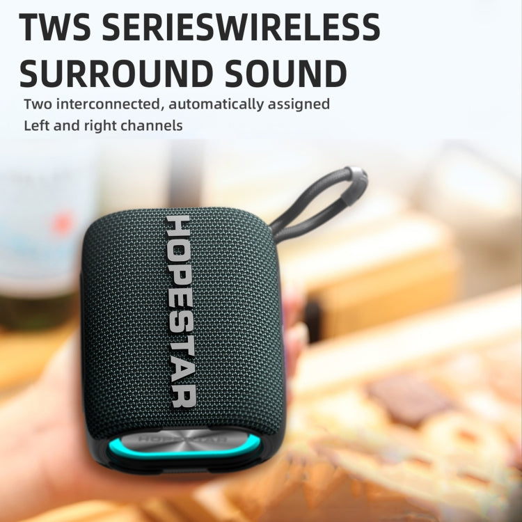 HOPESTAR H54 RGB Light TWS Waterproof Wireless Bluetooth Speaker(Black) Eurekaonline