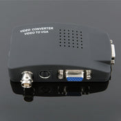 HOWEI HW-2404 BNC / S-Video to VGA Video Converter(Black) Eurekaonline