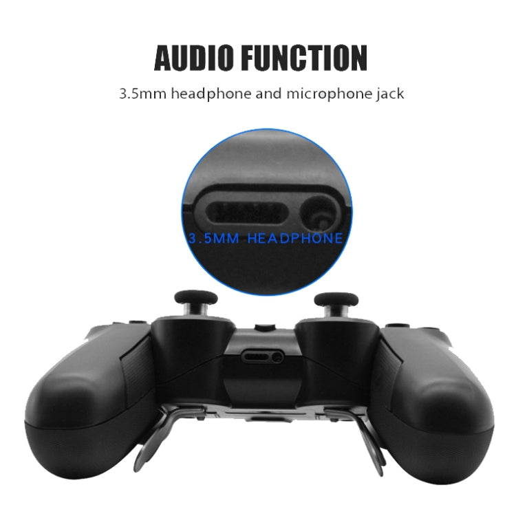 HS-PS4125 Bluetooth Wireless Handle With Somatosensory Wake Up For PS4 / PC, Product color: Blue Eurekaonline