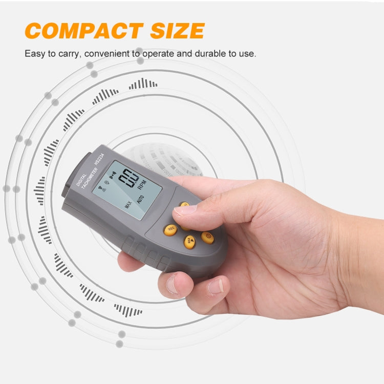 HS2234 Non-contact Laser Tachometer Digital Display Motor Tachometer Eurekaonline