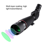 HTK-72 20x-60x High Definition Night Vision Zoom Monocular Telescope for Outdoor Camping Birdwatching with Tripod(Black) Eurekaonline