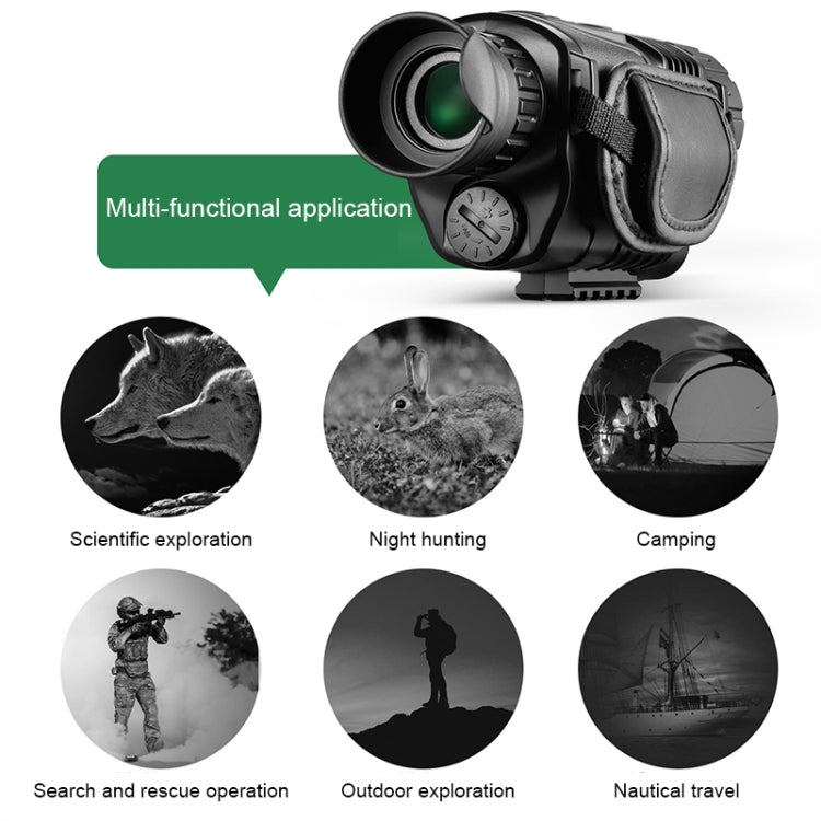 HTK-90 HD Night Vision Monocular Telescope, Support Photography / Video / SD Card Eurekaonline