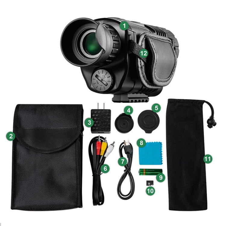 HTK-90 HD Night Vision Monocular Telescope, Support Photography / Video / SD Card Eurekaonline