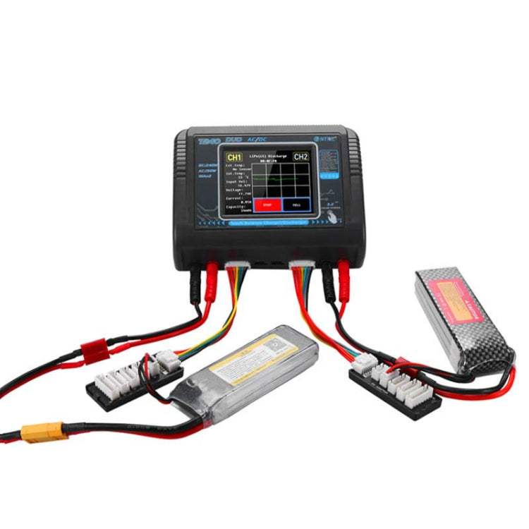 HTRC T240 Touch Balance Model Airplane Lithium Battery Charger Remote Control Car Toy B6 Charger, EU Plug Eurekaonline