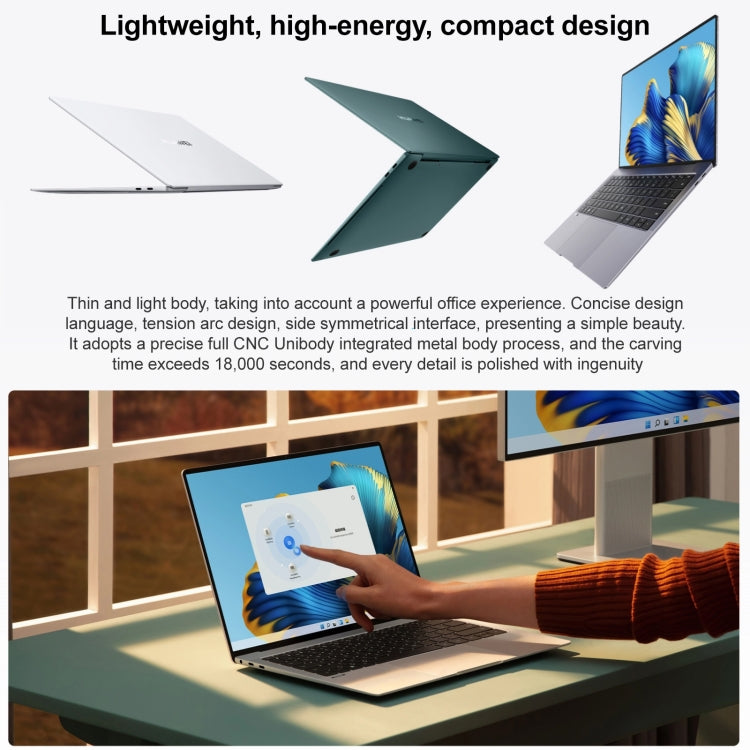 HUAWEI MateBook X Pro 2021 Laptop, 13.9 inch, 16GB+512GB, Windows 10 Home Chinese Version, Intel Core i5-1135G7 Quad Core, 3K FHD Screen, Support Wi-Fi 6 / Bluetooth, US Plug(Emerald) Eurekaonline